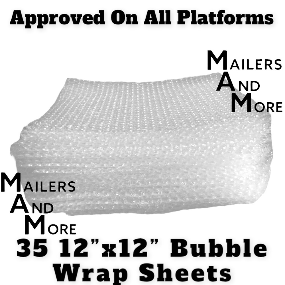 35 12X12 Sheets of Bubble Wrap PRICE IS FIRM